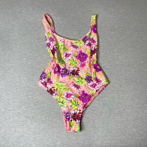 Victoria’s Secret Floral High Leg One-Piece Swimsuit